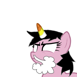 Size: 2000x2000 | Tagged: safe, artist:enterusxrname, imported from derpibooru, unicorn, horn, show accurate, simple background, solo, unicandycorn, white background