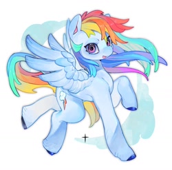 Size: 2030x2005 | Tagged: safe, artist:__baiq, imported from derpibooru, rainbow dash, pegasus, pony, abstract background, female, mare, solo