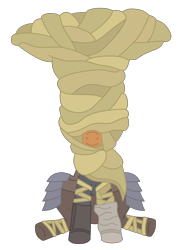 Size: 2250x3114 | Tagged: safe, artist:wallbeige, oc, oc:yellowhoof heysel, earth pony, pony, armor, boots, dark souls, dark souls 3, female, hat, headwrap, mare, overcoat, robes, shoes, sitting, solo, xanthous overcoat