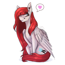 Size: 2000x2000 | Tagged: safe, artist:pixelberrry, imported from derpibooru, oc, oc only, pegasus, pony, female, mare, simple background, solo, white background