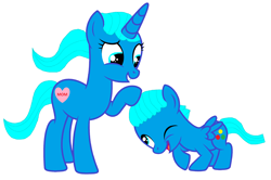 Size: 3568x2376 | Tagged: safe, artist:memeartboi, imported from derpibooru, oc, pegasus, pony, unicorn, affection, bonding, colt, cute, favorite, female, foal, gumball watterson, happy, horn, laughing, male, mare, mare oc, mommy, mother, mother and child, mother and son, nicole watterson, patting, petting, ponified, simple background, the amazing world of gumball, unicorn oc, white background, wings