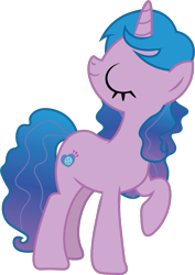 Size: 776x1099 | Tagged: safe, artist:prixy05, imported from derpibooru, izzy moonbow, pony, unicorn, female, g5, g5 to g4, generation leap, horn, mare, simple background, solo, transparent background, vector