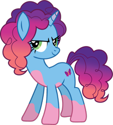 Size: 979x1080 | Tagged: safe, artist:prixy05, imported from derpibooru, pony, unicorn, female, g5, g5 to g4, generation leap, horn, mare, misty brightdawn, rebirth misty, simple background, solo, transparent background, vector