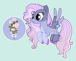 Size: 2173x1748 | Tagged: safe, artist:pastelnightyt, imported from derpibooru, oc, oc:cupid bouquet, pegasus, pony, female, magical lesbian spawn, mare, offspring, parent:lightning dust, parent:rolling thunder, solo