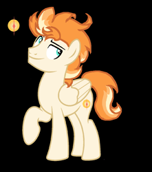 Size: 1113x1259 | Tagged: safe, artist:galaxynightsparkle, imported from derpibooru, oc, oc only, oc:sunrise, pegasus, pony, base used, black background, male, offspring, parent:fire streak, parent:sunset shimmer, parents:sunsetstreak, simple background, solo, stallion