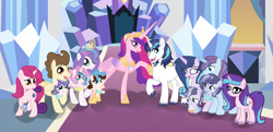 Size: 5304x2560 | Tagged: safe, artist:galaxynightsparkle, imported from derpibooru, pound cake, princess cadance, princess flurry heart, shining armor, oc, oc:amorena, oc:chaos star, oc:crystal heart, oc:garion heart, oc:hamaliel, oc:night armor, oc:sky shine, oc:star heart, oc:swirl heart, alicorn, pegasus, pony, unicorn, baby, baby pony, brother and sister, colt, concave belly, father and child, father and daughter, father and son, female, filly, foal, height difference, horn, husband and wife, male, mare, mother and child, mother and daughter, mother and son, offspring, offspring shipping, offspring's offspring, older, older flurry heart, older pound cake, older princess cadance, older shining armor, parent:pound cake, parent:princess cadance, parent:princess flurry heart, parent:shining armor, parents:poundflurry, parents:shiningcadance, physique difference, poundflurry, shiningcadance, shipping, siblings, slender, stallion, straight, thin, triplets