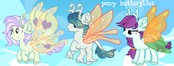 Size: 1280x486 | Tagged: safe, artist:vi45, imported from derpibooru, oc, oc only, flutter pony, pony, female, male