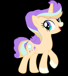 Size: 5400x6008 | Tagged: safe, artist:galaxynightsparkle, imported from derpibooru, oc, oc only, oc:sunstar grimmer, pony, unicorn, base used, black background, female, horn, mare, offspring, parent:starlight glimmer, parent:sunburst, parents:starburst, simple background, solo