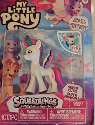 Size: 706x926 | Tagged: safe, imported from derpibooru, izzy moonbow, pipp petals, sunny starscout, zipp storm, blister package, cutie mark, ebay, g5, looking at you, merchandise, my little pony logo, official, pack, package, photo, smiling, smiling at you, squeezelings, toy