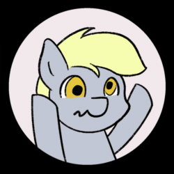 Size: 1080x1080 | Tagged: safe, artist:single purpose, imported from derpibooru, derpy hooves, pegasus, pony, animated, gif, hooves up, loop, meme, pedro pedro pedro, perfect loop, ponified animal photo, scrunchy face, solo, spinning