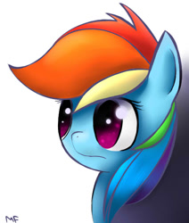 Size: 551x650 | Tagged: safe, artist:13light, imported from derpibooru, rainbow dash, pony, bust, female, mare, portrait, signature, solo
