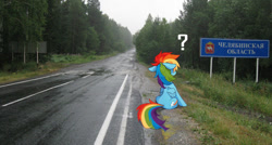 Size: 1258x672 | Tagged: prompter needed, source needed, safe, imported from derpibooru, rainbow dash, ai content, ai generated, irl, photo, russia