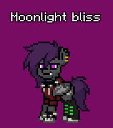 Size: 272x308 | Tagged: safe, imported from derpibooru, oc, oc only, oc:moonlight bliss, bat pony, pony, pony town, purple background, simple background, solo