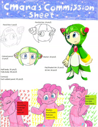 Size: 1700x2205 | Tagged: safe, artist:cmara, imported from derpibooru, pinkie pie, earth pony, commission, cosmo, female