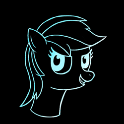 Size: 500x500 | Tagged: safe, artist:ponyhugger, imported from derpibooru, rainbow dash, black background, simple background, solo
