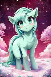 Size: 512x768 | Tagged: safe, imported from derpibooru, oc, oc:mint star, ai content, ai generated, generator:perchance