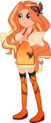 Size: 3464x8439 | Tagged: safe, artist:shootingstarsentry, imported from derpibooru, oc, oc only, oc:allegro marigold, equestria girls, absurd resolution, clothes, female, magical lesbian spawn, offspring, parent:adagio dazzle, parent:gloriosa daisy, simple background, solo, transparent background