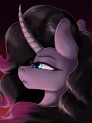 Size: 1560x2100 | Tagged: safe, artist:kelkessel, imported from derpibooru, pony, unicorn, equestria at war mod, them's fightin' herds, bust, community related, horn, oleander (tfh), portrait, solo