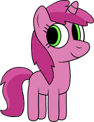 Size: 242x313 | Tagged: safe, artist:hannah1986, imported from derpibooru, ruby pinch, pony, unicorn, .svg available, castle creator, closed mouth, cute, female, filly, foal, horn, pinchybetes, simple background, smiling, solo, svg, transparent background, vector