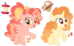 Size: 3950x2458 | Tagged: safe, artist:monochrome-sunsets, imported from derpibooru, oc, oc only, pegasus, pony, unicorn, female, filly, foal, horn, magical lesbian spawn, offspring, parent:apple bloom, parent:luster dawn, parent:pumpkin cake, simple background, transparent background