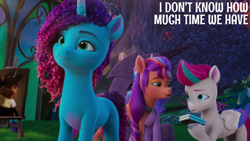 Size: 2000x1125 | Tagged: safe, edit, edited screencap, editor:quoterific, imported from derpibooru, screencap, sunny starscout, zipp storm, family trees, g5, misty brightdawn, my little pony: make your mark, my little pony: make your mark chapter 5