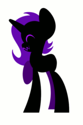 Size: 456x687 | Tagged: safe, artist:princessfaeron, imported from derpibooru, pony, unicorn, animated, gif, horn, long legs, simple background, solo, white background