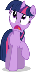 Size: 2180x4370 | Tagged: safe, artist:stricer555, imported from derpibooru, twilight sparkle, pony, unicorn, female, mare, open mouth, raised hoof, simple background, transparent background, unicorn twilight, vector