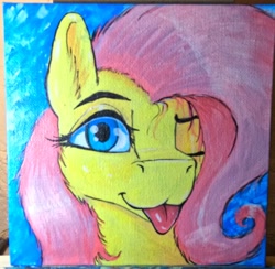 Size: 4246x4146 | Tagged: safe, artist:br333, imported from derpibooru, fluttershy, face, painting