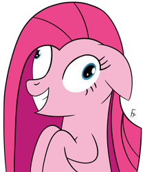 Size: 2000x2367 | Tagged: safe, artist:frownfactory, imported from derpibooru, pinkie pie, earth pony, party of one, female, pinkamena diane pie, simple background, smiling, transparent background