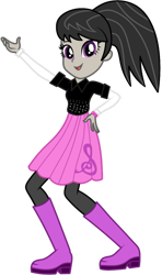 Size: 828x1401 | Tagged: safe, artist:ajosterio, imported from derpibooru, octavia melody, equestria girls, boots, clothes, high heel boots, shoes, solo