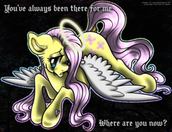 Size: 1544x1177 | Tagged: safe, artist:expectationemesis, imported from derpibooru, fluttershy, pegasus, pony, angel, crying, female, halo, hoof heart, mare, signature