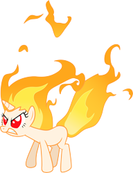 Size: 3000x3909 | Tagged: safe, artist:cloudy glow, imported from derpibooru, twilight sparkle, pony, unicorn, feeling pinkie keen, angry, female, horn, mane of fire, mare, rapidash twilight, simple background, solo, transparent background, vector