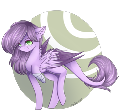 Size: 5256x4814 | Tagged: safe, artist:squishkitti, imported from derpibooru, oc, oc:grape soda, pegasus, pony, absurd resolution, amputee, female, mare, solo