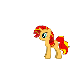 Size: 830x650 | Tagged: safe, artist:qbert2kcat, imported from derpibooru, sunset shimmer, unicorn, female, horn, simple background, solo, transparent background