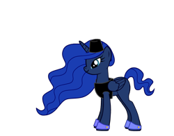 Size: 830x650 | Tagged: safe, artist:qbert2kcat, imported from derpibooru, princess luna, alicorn, pony creator, female, simple background, solo, transparent background