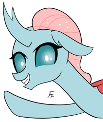 Size: 2126x2507 | Tagged: safe, artist:frownfactory, imported from derpibooru, ocellus, changedling, changeling, female, simple background, smiling, solo, transparent background