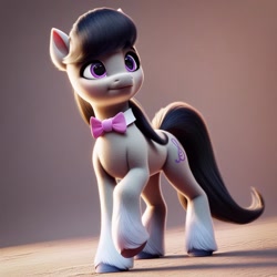 Size: 1024x1024 | Tagged: artist needed, safe, imported from derpibooru, octavia melody, earth pony, 3d, bowtie, g4 to g5, g5, generation leap, simple background