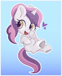 Size: 1044x1280 | Tagged: safe, imported from derpibooru, oc, oc only, oc:sweetieck dreams, pony, unicorn, my little pony: pony life, chibi, cute, female, filly, foal, horn, mare, unicorn horn, unicorn oc