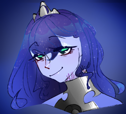 Size: 1218x1105 | Tagged: safe, artist:millman;, imported from derpibooru, princess luna, human, humanized, solo