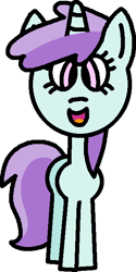 Size: 331x663 | Tagged: safe, artist:kookycookiemonster66, imported from ponybooru, liza doolots, petunia, tootsie flute, pony, unicorn, background pony, cute, female, filly, foal, happy, open mouth, open smile, simple background, smiling, solo, tootsie cute, transparent background