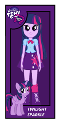 Size: 318x646 | Tagged: safe, artist:qbert2kcat, imported from derpibooru, twilight sparkle, alicorn, human, pony, equestria girls, arms, blouse, boots, bowtie, clothes, doll, fingers, hand, happy, legs, long hair, long mane, my little pony equestria girls, puffy sleeves, shoes, smiling, socks, standing, tail, teenager, toy, toy interpretation, twilight sparkle (alicorn)