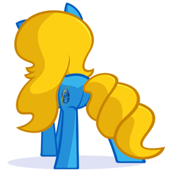 Size: 1280x1294 | Tagged: safe, artist:furrgroup, imported from derpibooru, oc, oc:internet explorer, pony, ask internet explorer, browser ponies, butt, internet explorer, plot, solo