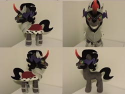 Size: 1597x1199 | Tagged: safe, artist:little-broy-peep, imported from derpibooru, king sombra, pony, irl, photo, plushie, solo