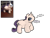 Size: 2160x1620 | Tagged: safe, artist:felixmcfurry, imported from derpibooru, rarity, original species, plush pony, unicorn, bootleg, cursed image, deformed, female, horn, plushie, redraw, round ears, simple background, solo, solo female, stitches, transparent background, wat