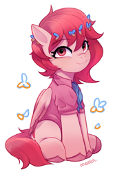 Size: 1570x2354 | Tagged: safe, artist:maren, imported from derpibooru, oc, oc only, pegasus, pony, pegasus oc, solo, wings