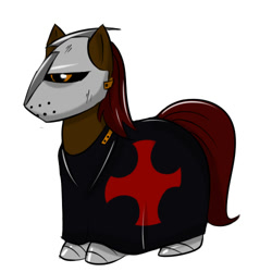 Size: 500x500 | Tagged: safe, artist:kloudmutt, imported from derpibooru, oc, oc only, earth pony, pony, armor, helmet, knights templar, male, simple background, solo, stallion, white background