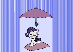 Size: 2048x1474 | Tagged: safe, artist:ewoudcponies, imported from derpibooru, rarity, pony, unicorn, female, horn, rain, solo, umbrella