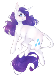 Size: 1364x1820 | Tagged: safe, artist:riressa, imported from derpibooru, rarity, pony, unicorn, female, horn, leonine tail, simple background, smiling, solo, tail, transparent background