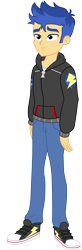 Size: 1808x5543 | Tagged: safe, artist:fireluigi29, imported from derpibooru, flash sentry, human, equestria girls, clothes, cutie mark, hoodie, my little pony equestria girls: better together, simple background, solo, transparent background