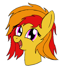 Size: 903x971 | Tagged: safe, artist:cocacola1012, imported from derpibooru, oc, oc only, oc:sunrise flair, pegasus, pony, bust, female, heart, heart eyes, open mouth, portrait, simple background, solo, transparent background, wingding eyes